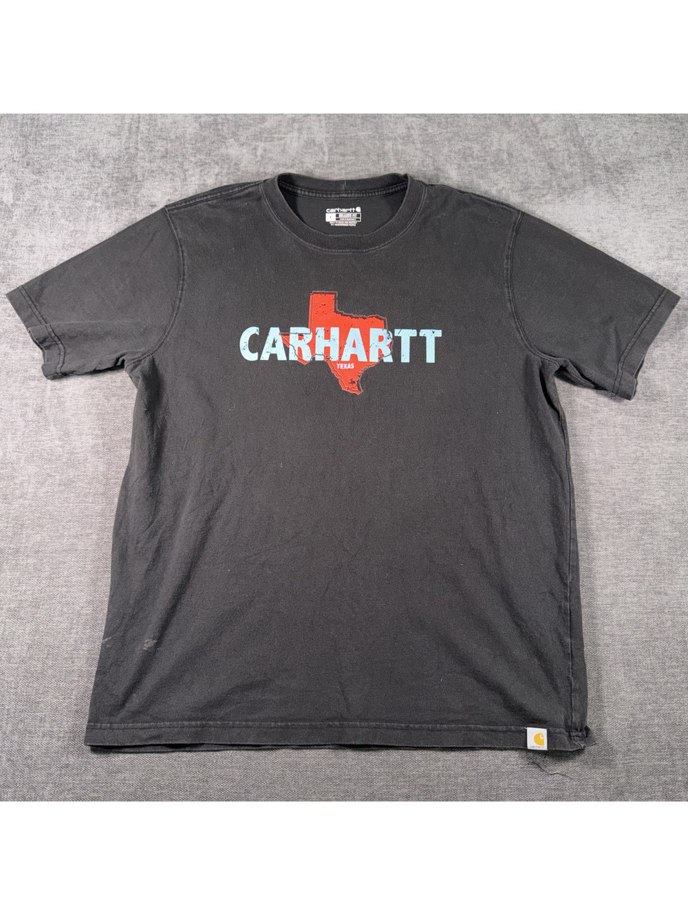 Carhartt Relaxed Fit Black Texas Graphic T-Shirt Large
